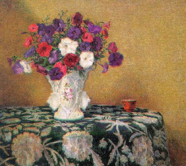 Wilson Irvine Still Life with Petunias china oil painting image